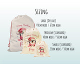 Personalized Penguin Christmas Sack – Cute Xmas Gift Bag XS044