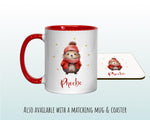 Personalised Christmas Sack - Santa Sack for Kids Presents Xmas Cute Hedgehog Design Stocking Christmas Eve Bag Box for Girls & Boys XS040