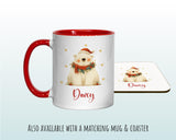 Personalised Christmas Sack - Santa Sack for Kids Presents Xmas Cute Polar Bear Design Stocking Christmas Eve Bag Box for Girls & Boys XS034