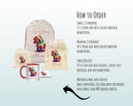 Personalised Christmas Sack - Santa Sack for Kids Presents Xmas Rocking Horse Design Stocking Christmas Eve Bag Box for Girls & Boys XS020