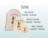 Personalised Pembroke Welsh Corgi Large Christmas Sack - Drawstring Bag for Xmas Presents Christmas Eve Bag Box Decoration for Dogs XS136