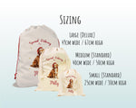 Personalised Nova Scotia Duck Tolling Retriever Large Christmas Sack - Bag for Xmas Presents Christmas Eve Bag Box Decoration for Dogs XS133