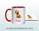 Personalised Norfolk Terrier Large Christmas Sack - Red Drawstring Bag for Xmas Presents - Christmas Eve Bag Box Decoration for Dogs XS132
