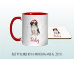 Personalised Japanese Chin Large Christmas Sack - Red Drawstring Bag for Xmas Presents - Christmas Eve Bag Box Decoration for Dogs XS118