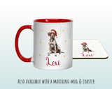 Personalised German Short Haired Pointer Large Christmas Sack Drawstring Bag for Xmas Presents Christmas Eve Bag Decoration for Dogs XS107