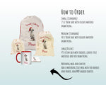 Personalised Dalmatian Large Christmas Sack - Red Drawstring Bag for Xmas Presents - Christmas Eve Bag Box Decoration for Dogs XS099