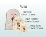 Personalised Cavalier King Charles Spaniel Large Christmas Sack Drawstring Bag for Xmas Presents Christmas Eve Bag Box Decoration Dogs XS083