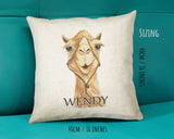 Personalised Camel Cushion Gift Printed Name Design-Cushion Throw Pillow Gift For Him/Her Sitting Room Bedroom Birthday Christmas Gift CS478