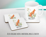 Personalised Fox Cushion Gift Printed Name Design - Cushion Throw Pillow Gift For Him/Her Sitting Room Bedroom Birthday Christmas Gift CS474