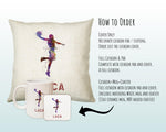 Personalised Basketball Cushion Gift For Him Boys Bedroom Printed Name Design - Birthday Pillow Gift Sport Decor CS274