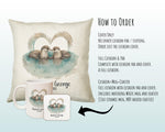 Personalised Valentines Day Otters Cushion Gift - Otterly In Love Cushion Throw Pillow Gift For Him Her Boyfriend Girlfriend Gift CS518
