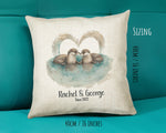 Personalised Valentines Day Otters Cushion Gift - Otterly In Love Cushion Throw Pillow Gift For Him Her Boyfriend Girlfriend Gift CS518