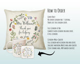 Teacher Appreciation Gift Thank You Cushion Gift - End of School Throw Pillow Gift For Teachers Gift CS211