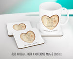 Personalised 5th Wooden Anniversary Cotton Gift Cushion 5 Years Custom Design Gift Valentines Present - Wedding Cushion Pillow Gift CS385