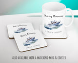 Personalised Boat Cushion Gift Making Memories Printed Name Watercolour Design Cushion Throw Pillow Gift For Him Her Christmas Gift CS370