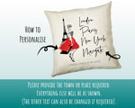 Personalised Fashion Cushion Custom Design Gift - London Paris New York - Fashion Lover Eiffel Tower Pillow Gift CS317