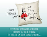Personalised Fashion Cushion Custom Design Gift - London Paris New York - Fashion Lover Eiffel Tower Pillow Gift CS317