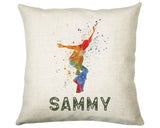 Personalised Skateboarder Cushion Gift Printed Name Design - Custom Sport Decor CS288