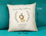 Personalised Baby Cushion New Baby Safari Theme Gift Printed Name Design - Pillow Gift For Girls Boys Nursery Bedroom Decor Gift CS235