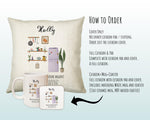 Personalised University Moving Day Name Cushion Gift Printed Name Design - Cushion Throw Pillow Gift For Plant Lover Christmas Gift CS377