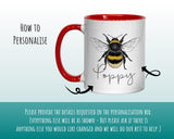 Personalised Bumble Bee Coffee Mug MGZ038