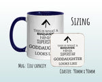 This Is What A Badass Goddaughter Looks Like 11oz Coffee Mug Tea Gift Idea For Godchild Godmother Christening Naming Ceremony MG0713