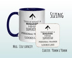 This Is What A Badass Personal Trainer Looks Like 11oz Coffee Mug Tea Gift Idea For Gym Yoga Class Instructor Fitness Gym Bunny MG0647