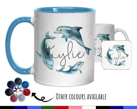 Personalised Dolphin Coffee Mug MGZ151