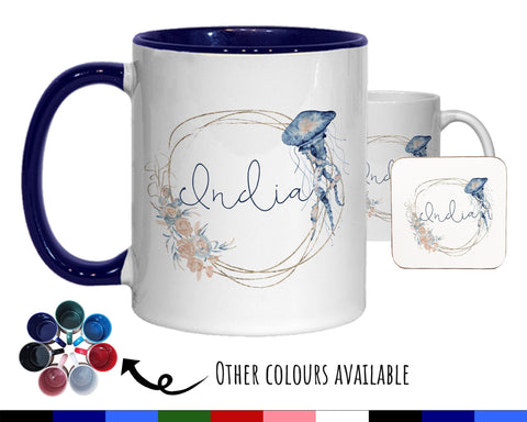 Personalised Jellyfish Coffee Mug MGZ204