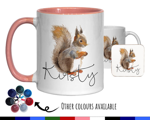 Personalised Squirrel Coffee Mug MGZ078