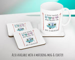 Gin & Camping Lovers Cushion Gift Shabby Chic Design For Caravan Motorhome Owners Enthusiasts CS195