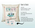 Gin & Camping Lovers Cushion Gift Shabby Chic Design For Caravan Motorhome Owners Enthusiasts CS195