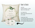 Personalised Anniversary Cushion Wedding Gift Custom Design Valentines Present - Cushion Pillow Gift For Newly Married Couple CS223