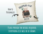 Personalised Book Reading Reserved For Cushion Gift Printed Name Design - Cushion Throw Pillow Gift For Him Her Christmas Gift CS334