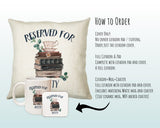 Personalised Book Reading Reserved For Cushion Gift Printed Name Design - Cushion Throw Pillow Gift For Him Her Christmas Gift CS334
