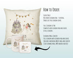 Personalised Fairy Cushion Gift Printed Name Design - Pillow Gift For Girls Boys Nursery Bedroom Decor Birthday Gift CS284