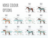 Anatomy of a Horse Pony Funny Gift For Him Or Her Cushion Pillow Bedroom Decor CS456