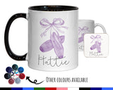 Personalised Ballet Gift Mug - Ceramic Coffee Tea Hot Chocolate Purple Mug for Ballet Dance Dancers MG0838