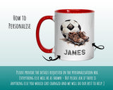 Personalised Football Gift Mug for Boys Girls - Ceramic Coffee Tea Hot Chocolate Mug for Football Player Team Gift Gift MG0840