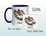 Personalised Football Gift Mug for Boys Girls - Ceramic Coffee Tea Hot Chocolate Mug for Football Player Team Gift Gift MG0841