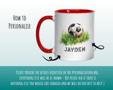 Personalised Football Gift Mug for Boys Girls - Ceramic Coffee Tea Hot Chocolate Mug for Football Player Team Gift Gift MG0842