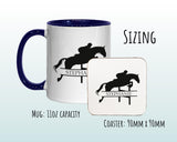 Personalised Horse Jumping Gift Mug - Ceramic Coffee Tea Hot Chocolate Mug Gift for Horse Lovers - Secret Santa Gift for Horse Rider MG0848