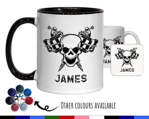 Personalised Tattoo Artist Gift Mug - Ceramic Coffee Tea Hot Chocolate Mug Gift for Tattooist - Secret Santa Gift Idea for Him MG0853