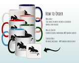 Personalised Horse Jumping Gift Mug - Ceramic Coffee Tea Hot Chocolate Mug Gift for Horse Lovers - Secret Santa Gift for Horse Rider MG0855