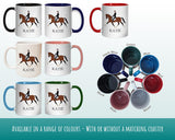 Personalised Horse Dressage Gift Mug - Ceramic Coffee Tea Hot Chocolate Mug Gift for Horse Lovers - Secret Santa Gift for Horse Rider MG0856