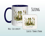Personalised Frog Gift Mug - Ceramic Coffee Tea Hot Chocolate Mug Gift for Frog Lovers - Secret Santa Gift for Fans of Ponds Wildlife MG0860