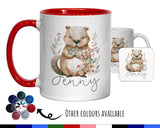 Personalised Beaver Gift Mug - Ceramic Coffee Tea Hot Chocolate Mug Gift for Beaver Lover - Secret Santa Gift for Animal Lovers MG0863