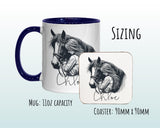 Personalised Horse Gift Mug - Ceramic Coffee Tea Hot Chocolate Mug Gift for Horse Lovers - Secret Santa Gift for Horse Rider Her Girl MG0876