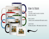Camping Gift Mug - Ceramic Coffee Tea Hot Chocolate Mug Gift for Bell Tent Camping Lovers - Secret Santa Gift for Camper MG0884