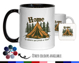 Camping Gift Mug - Ceramic Coffee Tea Hot Chocolate Mug Gift for Bell Tent Camping Lovers - Secret Santa Gift for Camper MG0884